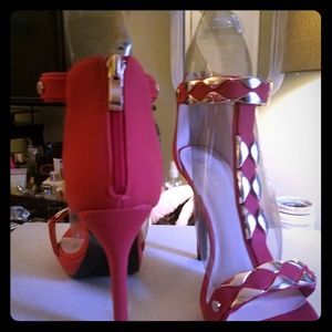 Red and gold heels
